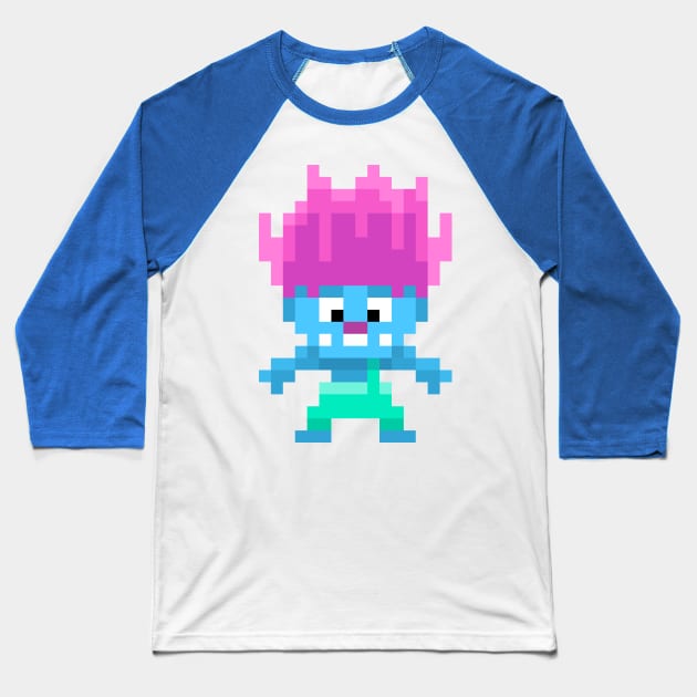 Troll Jump Baseball T-Shirt by Pushloop